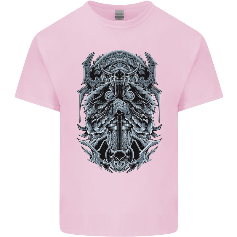 Viking God Odin Valhalla Norse Warrior Kids T-Shirt Childrens Light Pink