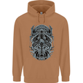 Viking God Odin Valhalla Norse Warrior Mens 80% Cotton Hoodie Caramel Latte