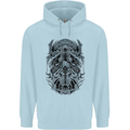 Viking God Odin Valhalla Norse Warrior Mens 80% Cotton Hoodie Light Blue