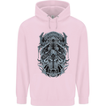 Viking God Odin Valhalla Norse Warrior Mens 80% Cotton Hoodie Light Pink