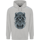 Viking God Odin Valhalla Norse Warrior Mens 80% Cotton Hoodie Sports Grey