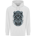 Viking God Odin Valhalla Norse Warrior Mens 80% Cotton Hoodie White