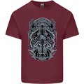 Viking God Odin Valhalla Norse Warrior Mens Cotton T-Shirt Tee Top Maroon