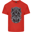 Viking God Odin Valhalla Norse Warrior Mens Cotton T-Shirt Tee Top Red