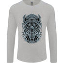 Viking God Odin Valhalla Norse Warrior Mens Long Sleeve T-Shirt Sports Grey