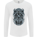 Viking God Odin Valhalla Norse Warrior Mens Long Sleeve T-Shirt White