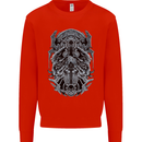 Viking God Odin Valhalla Norse Warrior Mens Sweatshirt Jumper Bright Red