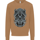 Viking God Odin Valhalla Norse Warrior Mens Sweatshirt Jumper Caramel Latte