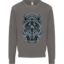Viking God Odin Valhalla Norse Warrior Mens Sweatshirt Jumper Charcoal