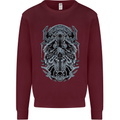Viking God Odin Valhalla Norse Warrior Mens Sweatshirt Jumper Maroon
