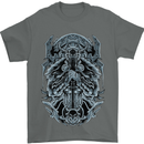 Viking God Odin Valhalla Norse Warrior Mens T-Shirt Cotton Gildan Charcoal