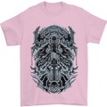 Viking God Odin Valhalla Norse Warrior Mens T-Shirt Cotton Gildan Light Pink