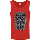 Viking God Odin Valhalla Norse Warrior Mens Vest Tank Top Red
