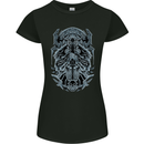 Viking God Odin Valhalla Norse Warrior Womens Petite Cut T-Shirt Black