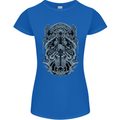 Viking God Odin Valhalla Norse Warrior Womens Petite Cut T-Shirt Royal Blue