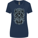 Viking God Odin Valhalla Norse Warrior Womens Wider Cut T-Shirt Navy Blue