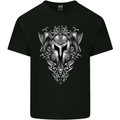 Viking Helmet Valhalla Gym Training Top Mens Cotton T-Shirt Tee Top Black