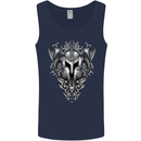 Viking Helmet Valhalla Gym Training Top Mens Vest Tank Top Navy Blue