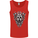 Viking Helmet Valhalla Gym Training Top Mens Vest Tank Top Red