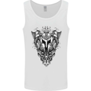 Viking Helmet Valhalla Gym Training Top Mens Vest Tank Top White