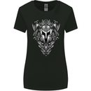 Viking Helmet Valhalla Gym Training Top Womens Wider Cut T-Shirt Black
