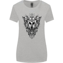 Viking Helmet Valhalla Gym Training Top Womens Wider Cut T-Shirt Sports Grey