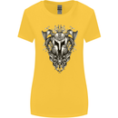 Viking Helmet Valhalla Gym Training Top Womens Wider Cut T-Shirt Yellow