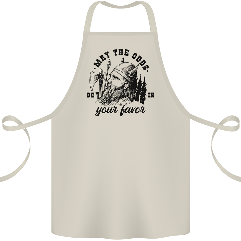 Viking May the Odds Be In Your Favour Cotton Apron 100% Organic Natural