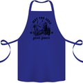 Viking May the Odds Be In Your Favour Cotton Apron 100% Organic Royal Blue
