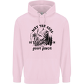 Viking May the Odds Be In Your Favour Mens 80% Cotton Hoodie Light Pink
