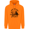 Viking May the Odds Be In Your Favour Mens 80% Cotton Hoodie Orange