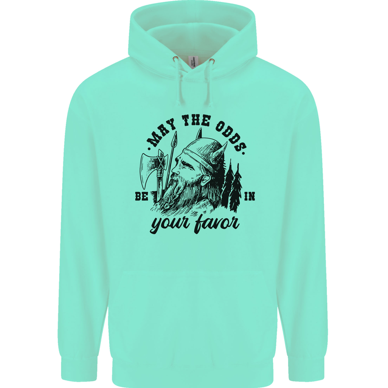 Viking May the Odds Be In Your Favour Mens 80% Cotton Hoodie Peppermint
