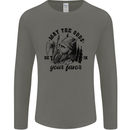 Viking May the Odds Be In Your Favour Mens Long Sleeve T-Shirt Charcoal