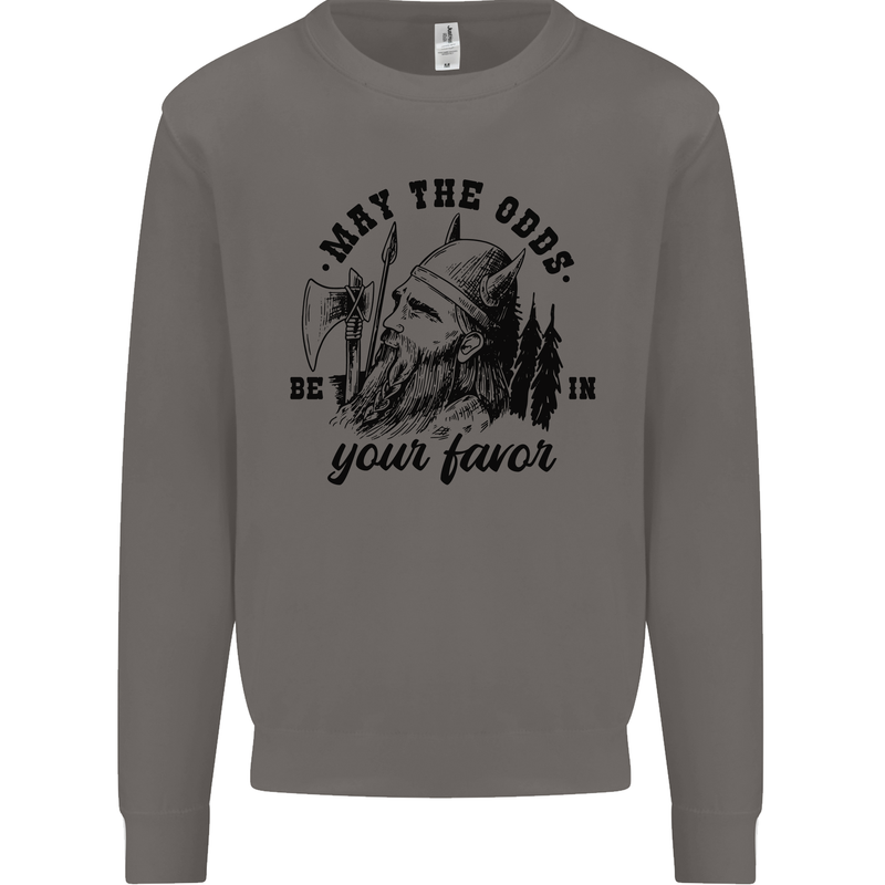 Viking May the Odds Be In Your Favour Mens Sweatshirt Jumper Charcoal