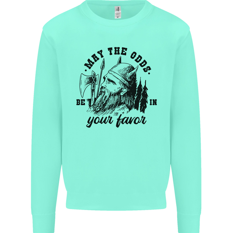Viking May the Odds Be In Your Favour Mens Sweatshirt Jumper Peppermint