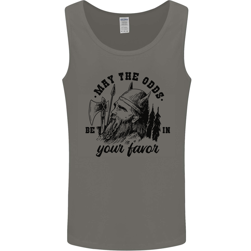 Viking May the Odds Be In Your Favour Mens Vest Tank Top Charcoal