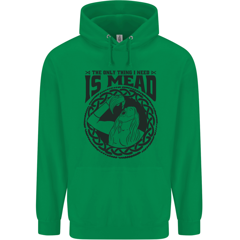 Viking Mead Funny Alcohol Beer Drunk Childrens Kids Hoodie Irish Green