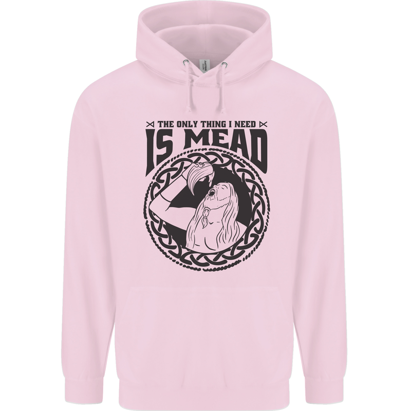 Viking Mead Funny Alcohol Beer Drunk Childrens Kids Hoodie Light Pink