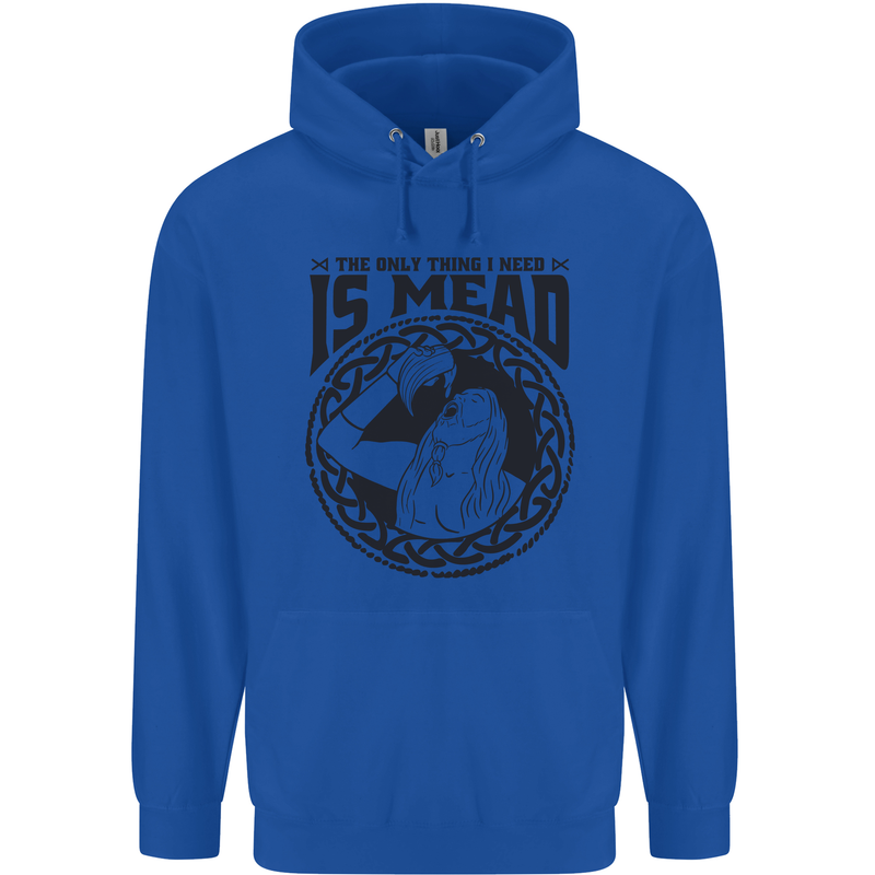 Viking Mead Funny Alcohol Beer Drunk Childrens Kids Hoodie Royal Blue