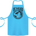 Viking Mead Funny Alcohol Beer Drunk Cotton Apron 100% Organic Turquoise