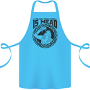 Viking Mead Funny Alcohol Beer Drunk Cotton Apron 100% Organic Turquoise