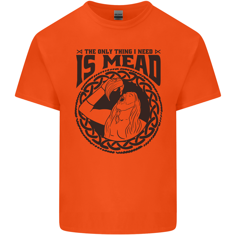 Viking Mead Funny Alcohol Beer Drunk Kids T-Shirt Childrens Orange