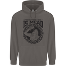 Viking Mead Funny Alcohol Beer Drunk Mens 80% Cotton Hoodie Charcoal