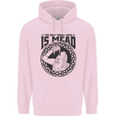 Viking Mead Funny Alcohol Beer Drunk Mens 80% Cotton Hoodie Light Pink