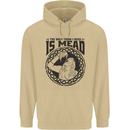 Viking Mead Funny Alcohol Beer Drunk Mens 80% Cotton Hoodie Sand