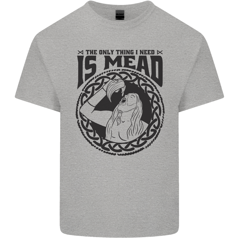 Viking Mead Funny Alcohol Beer Drunk Mens Cotton T-Shirt Tee Top Sports Grey