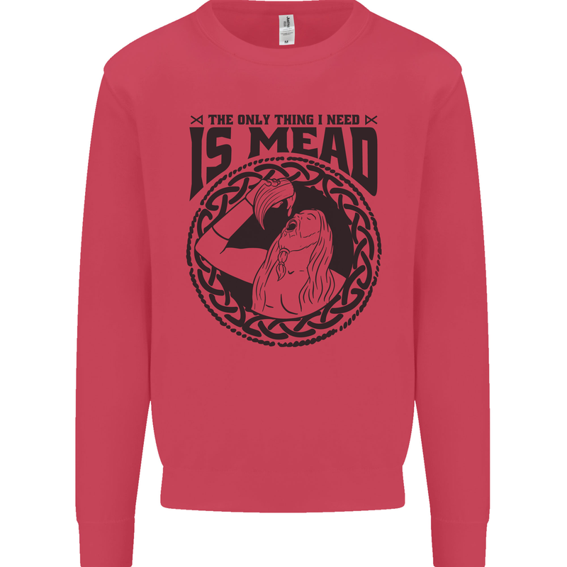 Viking Mead Funny Alcohol Beer Drunk Mens Sweatshirt Jumper Heliconia