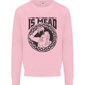 Viking Mead Funny Alcohol Beer Drunk Mens Sweatshirt Jumper Light Pink