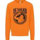 Viking Mead Funny Alcohol Beer Drunk Mens Sweatshirt Jumper Orange