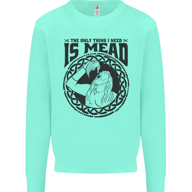 Viking Mead Funny Alcohol Beer Drunk Mens Sweatshirt Jumper Peppermint